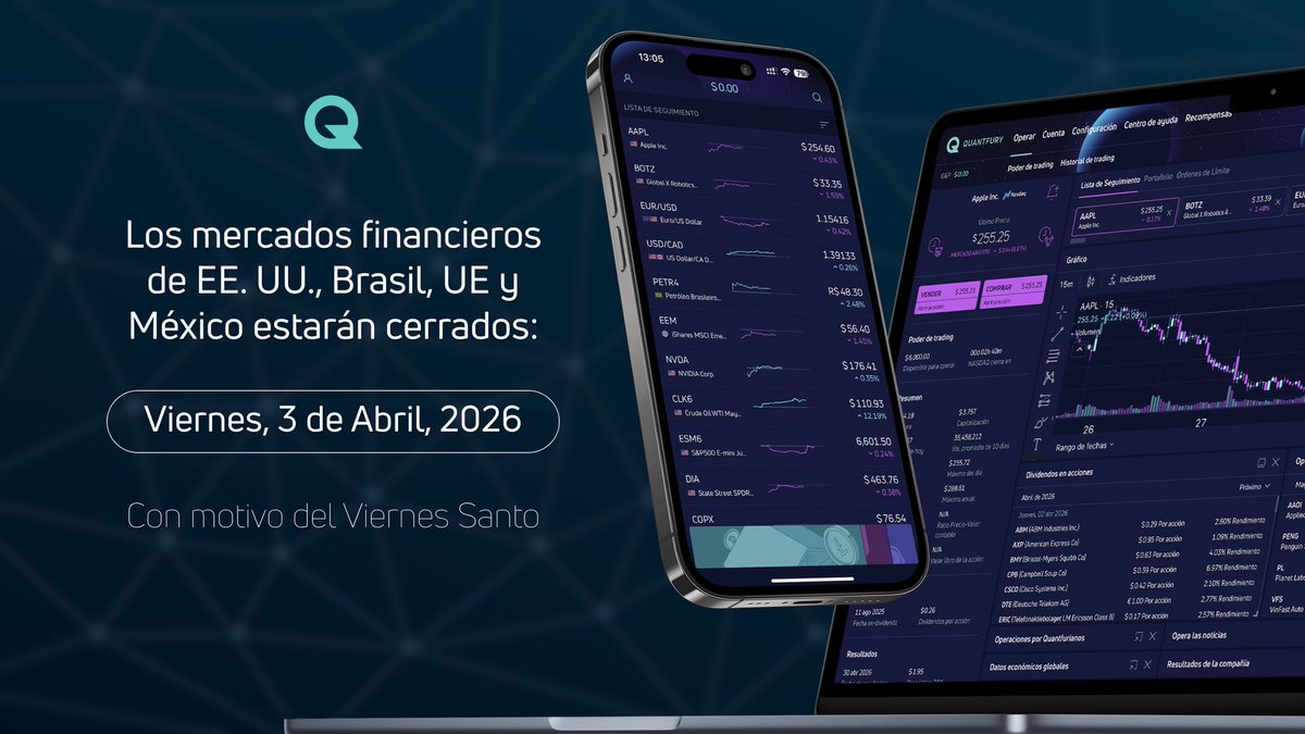 Quantfury Español tweet media