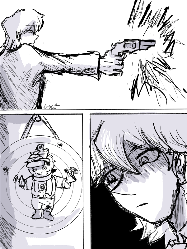 Nat_nat7t's tweet photo. Pariston shooting a Ging plushie...  Taking advantage of my long weekend to draw these things 😭
#ParistonHill #GingFreecs #HxH https://t.co/iKl93KS6J6