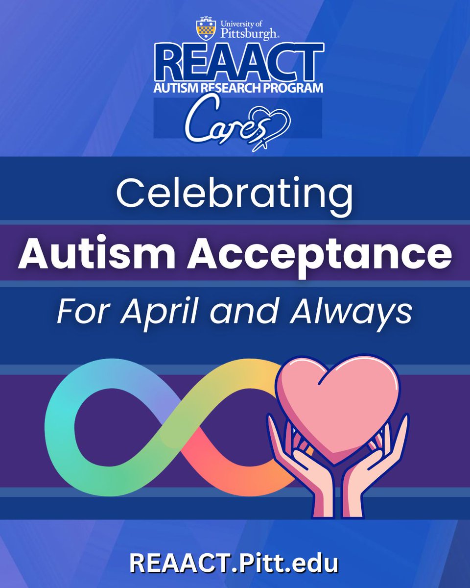 PittREAACT's tweet photo. Pitt REAACT is celebrating autism acceptance this April and always! 💟

#AutismAcceptanceMonth https://t.co/5t8QFcbbRL