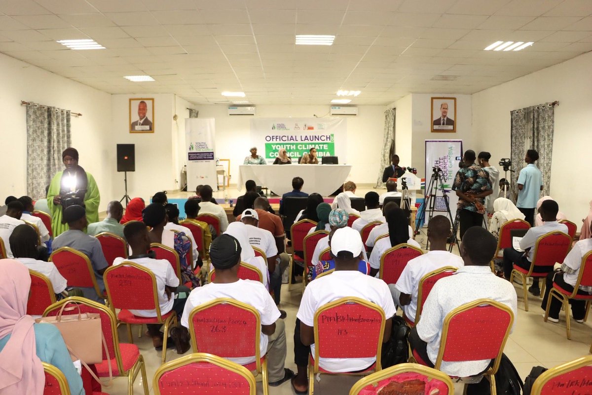 YCCGAlliance's tweet photo. 🇬🇲 The Gambia has officially joined the YCCGA network.

Youth Climate Council The #Gambia is now live, with government ministers, #UN agencies, and municipal leaders backing the Alliance from day one.

13 countries. One Alliance. Youth voices in climate governance. 🌍 
#YCCGambia https://t.co/Sh6vTp8Sbr