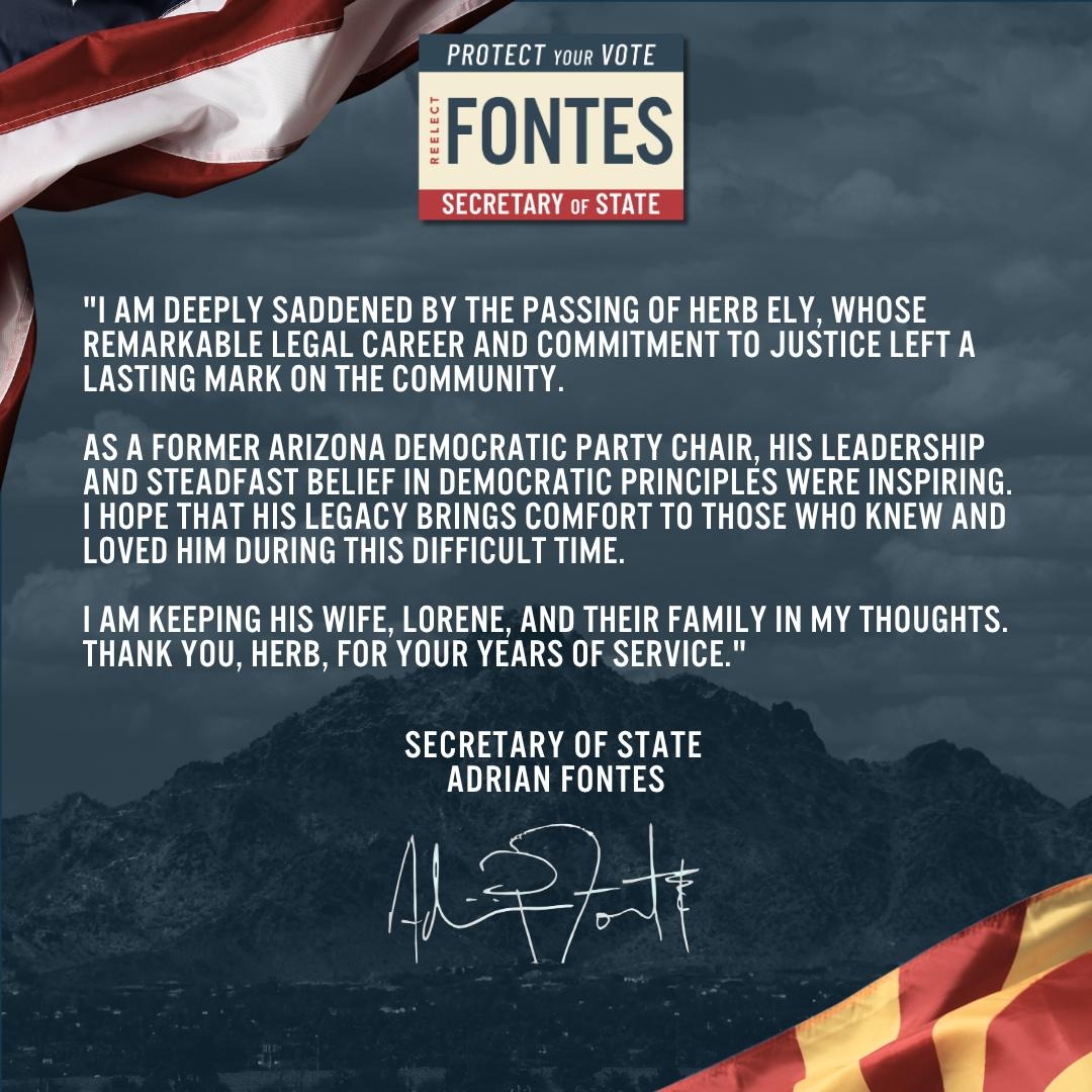 Adrian Fontes tweet media