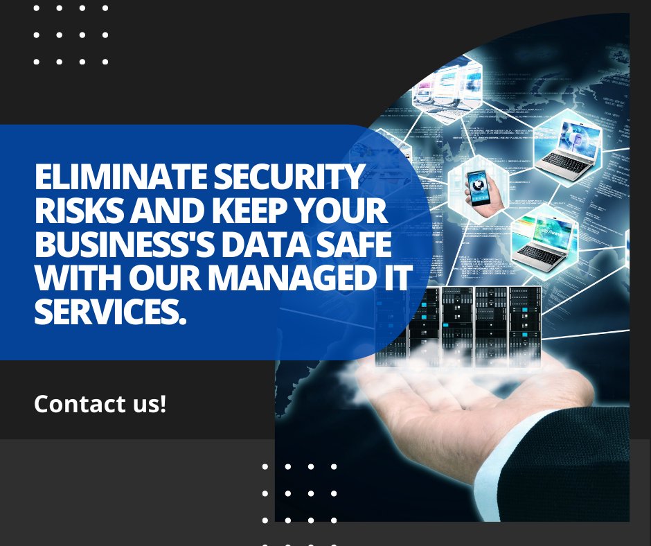 Can your business afford to take chances when it comes to security risks? Our managed IT services are designed to eliminate vulnerabilities and keep your data safe.
 
Start your journey now: bit.ly/3OBcmAx  

#managedIT #risks