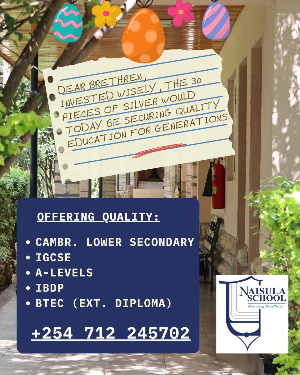 naisula_school's tweet photo. Dear Brethren, In a competitive world, quality matters. Not all can offer it—Naisula School does. https://t.co/xp6Bmtby53
