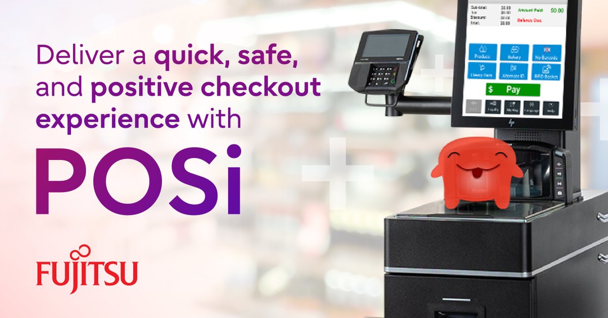 FujitsuFFNA's tweet photo. ✨❤️ Elevate self-checkout with Fujitsu's AI avatar, POSi : https://t.co/UWH0dyFf5M

⚙️➕  POSi guides shoppers to resolve friction before it happens! 👁️💪 POSi helps catch errors in real-time, stepping in when needed to provide shoppers with the right guidance to solve issues. https://t.co/RPfdBpR6w5