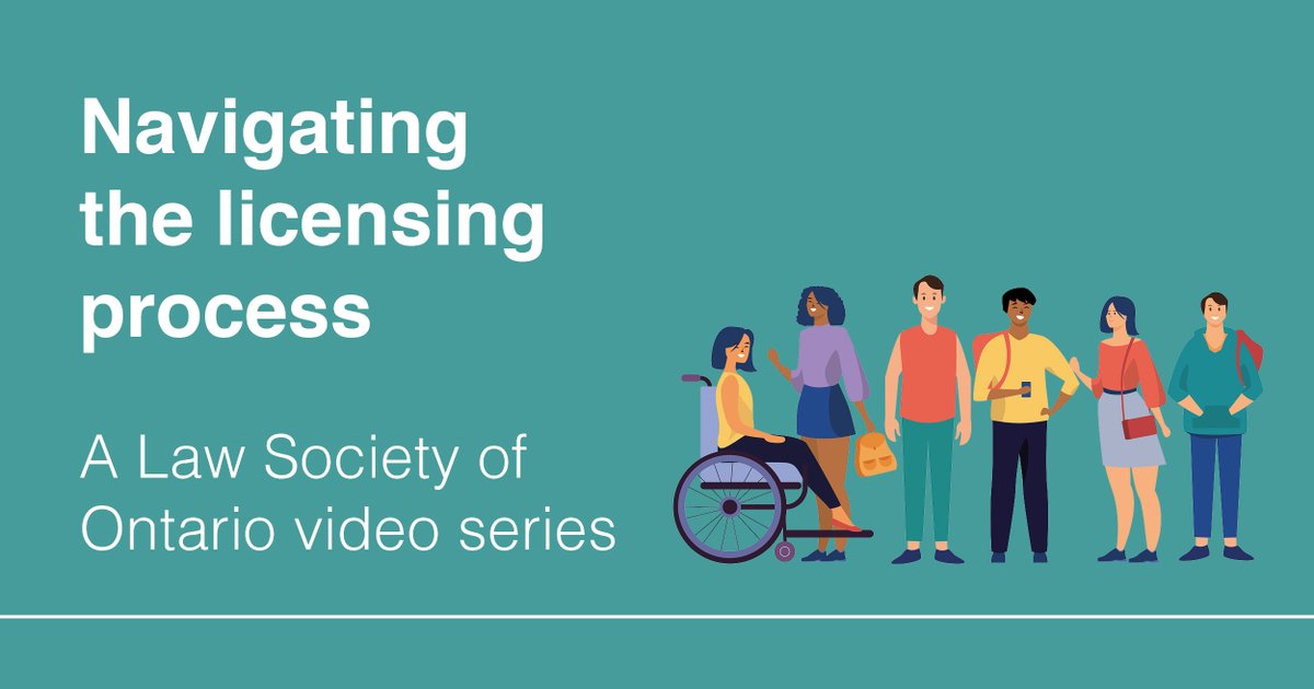 If you are applying to the LSO licensing process, watch our short videos and learn more about: applying to the process, examinations, experiential training, the good character requirement and licensure: ow.ly/gbBO50UNMP9