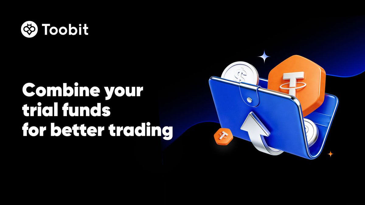 Toobit_official's tweet image. Maximize your trading power with Toobit’s combined trial funds! 💡 Now you can combine multiple trial funds for bigger trades and exclusive rewards. Ready to trade without the risk? 

Learn how 👉 bit.ly/4sQIPSf

#Toobit #CryptoRewards #FuturesTrading