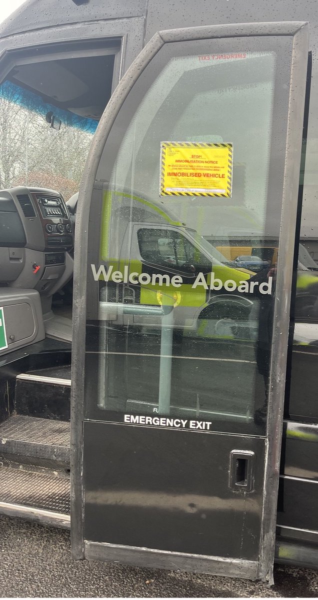 DVSAEnforcement's tweet image. More than 80 minibuses heading to Cheltenham Races checked showed high non-compliance. Drivers &amp;amp; operators reported

Think the company or vehicle your're using is legal? 

#Report a bus or coach service or driver - GOV.UK (gov.uk)