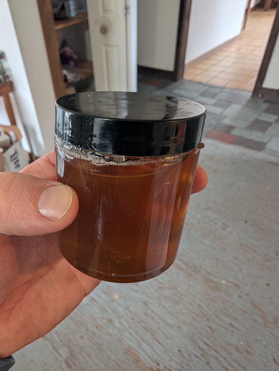 FishPaste_tv's tweet photo. Maple syrup from our first harvest.
It tastes woody and has a blonde look.
#MapleSyrup https://t.co/zJD6ZPCIjN