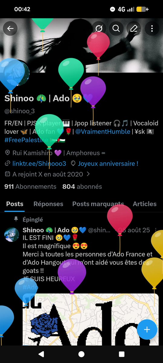 Shinoo 🦚 | Ado 🥹💙 tweet media