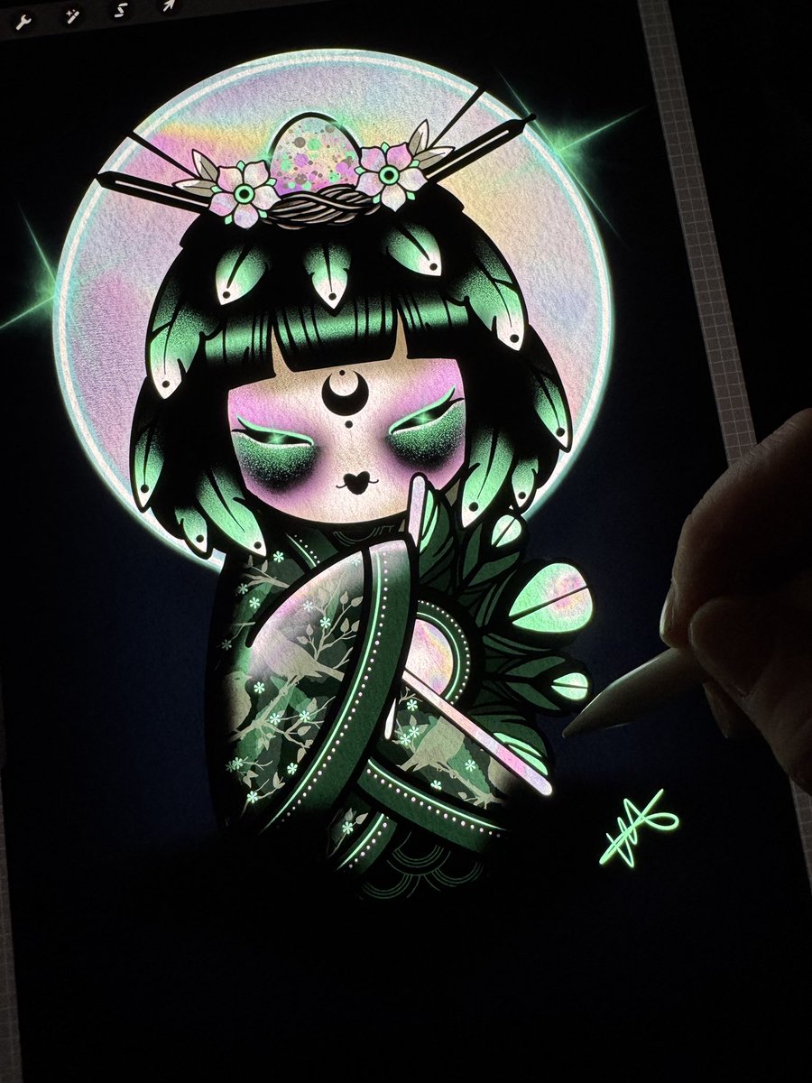 Vickilicious10's tweet image. Tonight, beneath the Full Egg Moon…

Tamiko appeared. 🥚🌝

She placed a single egg in Lunar Witch’s care.

And when it hatches…
the world will bloom again.

Mint a Lunar Witch during this moon cycle… and receive her magic ✨

#NFTCollection #NFTArt