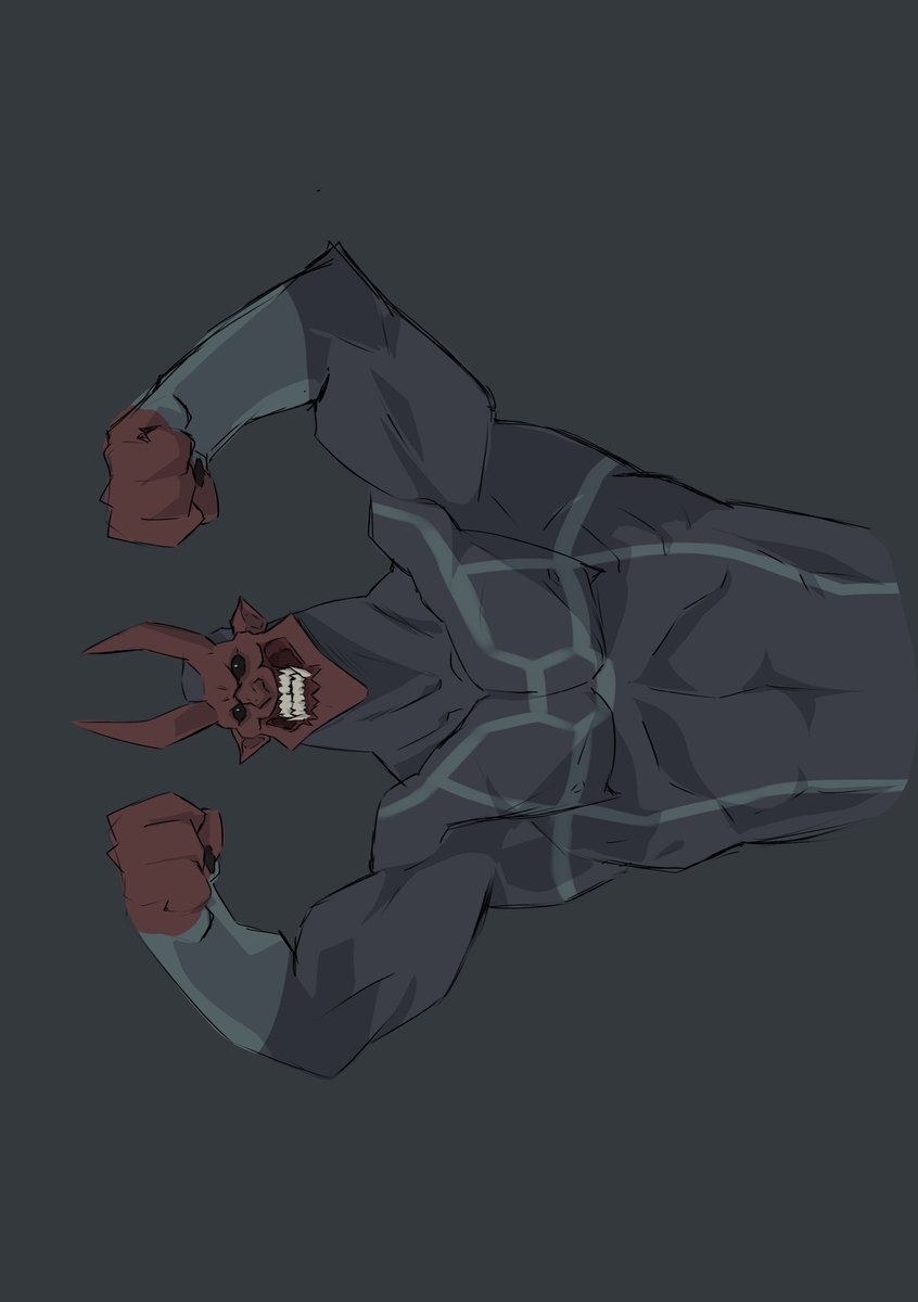 Satan doodle before working on c0mms

#characterart #digitart #invincible
