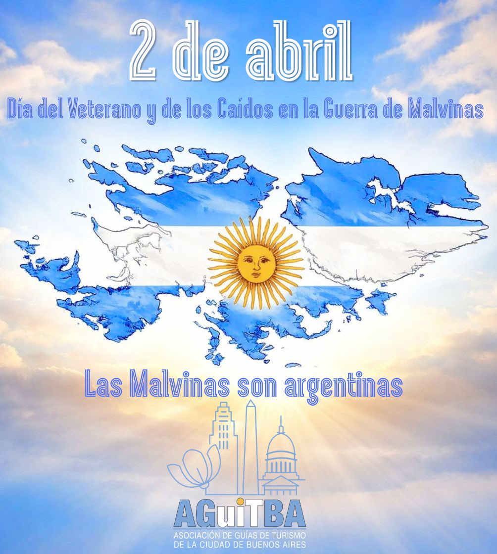aguitba's tweet photo. Desde la Asociación de Guías de Turismo de Buenos Aires rendimos homenaje a quienes defendieron nuestra soberanía con valentía, y recordamos con profundo respeto a los que dieron su vida por la patria.

Las Malvinas fueron, son y serán argentinas. https://t.co/hvM7KvmsZ5