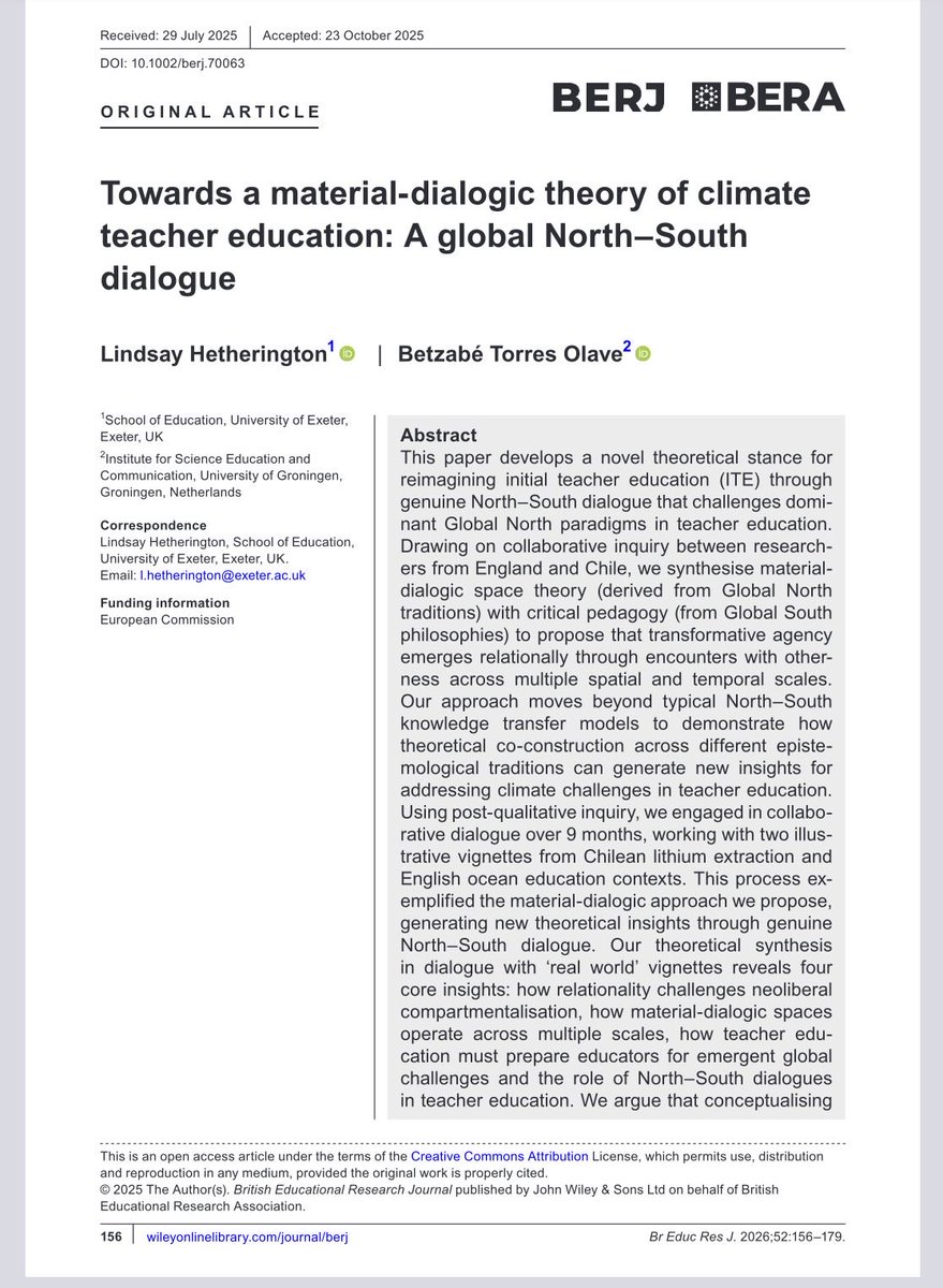 British Educational Research Journal tweet media