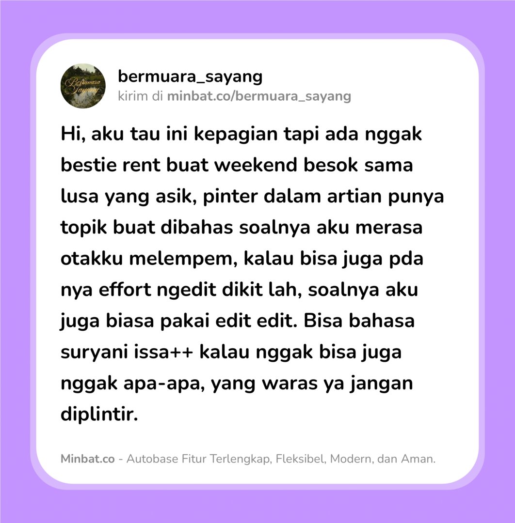 BERMUARA. tweet media