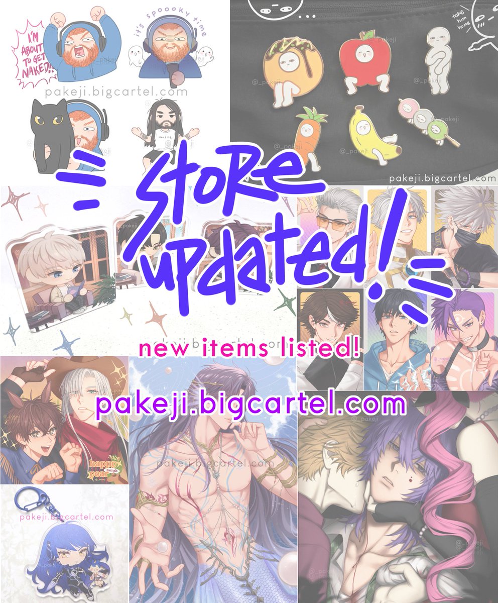 _pakeji's tweet photo. New things updated on my store! (For those that are still here, i'm mainly on IG nowadays)

https://t.co/bqtuy0123R https://t.co/XpxiqqnIE9