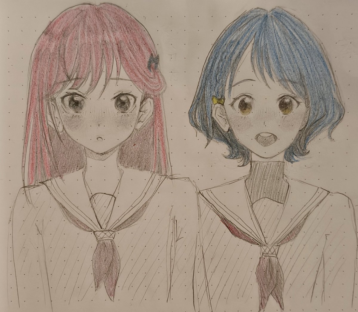 cyanuurei's tweet photo. 新蓮ノ空メンバー、マイカと蔡！ https://t.co/qowNJC8PY2