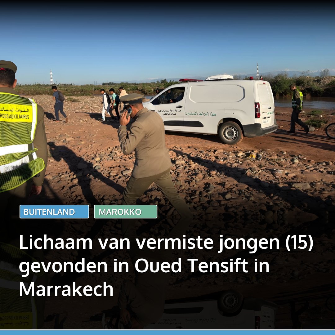 marokko's tweet image. In Marrakech is donderdagavond het lichaam gevonden van een 15-jarige jongen die was verdronken in de Oued Tensift, bij de oase van Sidi Ibrahim. Daarmee kwam na uren zoeken een einde aan een zenuwslopende zoektocht.
👉🏽 Lees: l.marokko.nl/2oRP7BVn 👈🏽

#marokko #marrakech