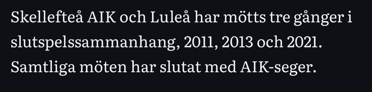 Jupp, japp pucken är rund, isen är hal och klubban är böjd osv. Lycka till, Lule. Vi är minst tre burkar lacknafta bättre än 2021 i år. #skeaik