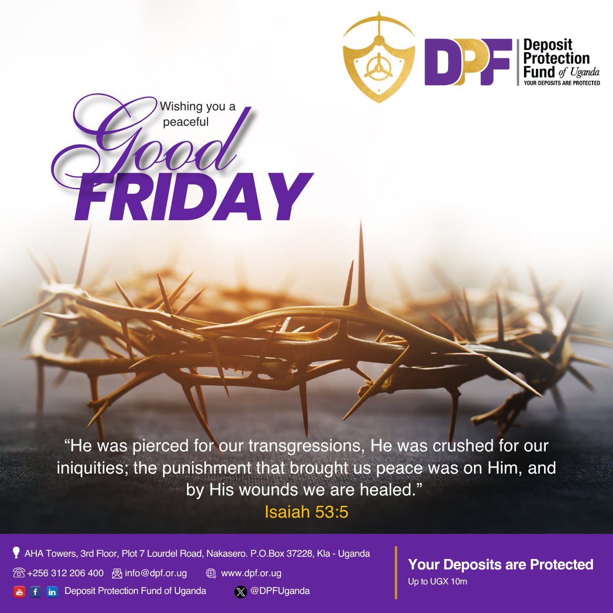 Deposit Protection Fund of Uganda (DPF) tweet media