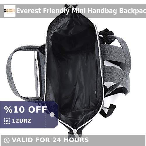 Luggage_Factory's tweet image. Ready for your next adventure? The Everest Mini Backpack Handbag in sleek gray has got you covered! 🏞️ Spacious with easy-access compartments, it's the perfect blend of style and utility. Grab it now for just $64.67! #Everest #Backpacks #Handbags shortlink.store/hxb2ulpcxugs
