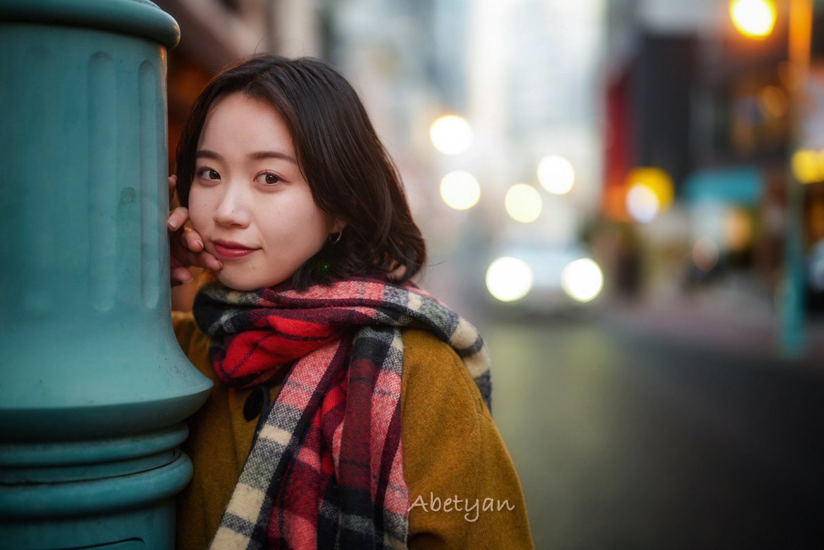 本町付近にて model:麦こはるさん @port_koharu 夕暮れの街角で #麦こはる #東北ポートレート #ポートレート