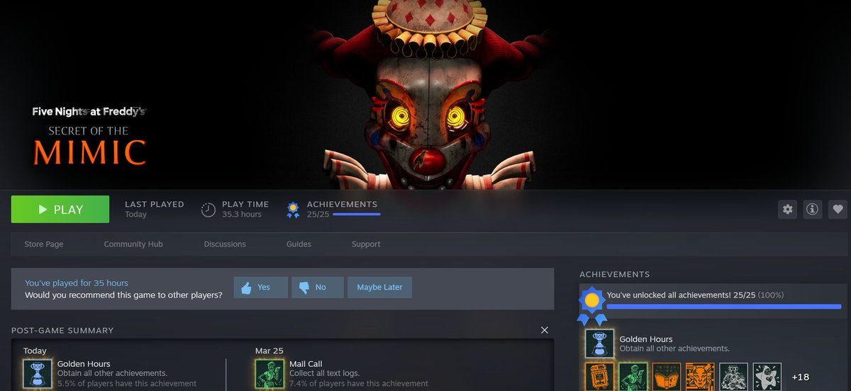 Antman0426's tweet photo. First game to 100% achievements https://t.co/KhQcAHqhlG