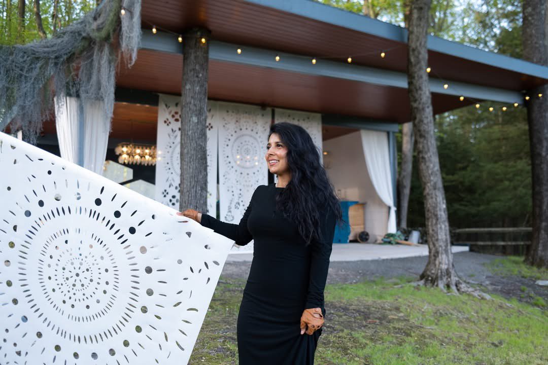 gv_gallery's tweet photo. We're excited for you to meet Karina Puente at her opening reception “Flying Colors: Believe in Yourself" on April 25th!  Karina will be there to welcome you to explore the exhibit and learn all about the custom, hand-cut patterns in her Papel Picado work https://t.co/GiuZYnWAZv https://t.co/ldarUN3TOk