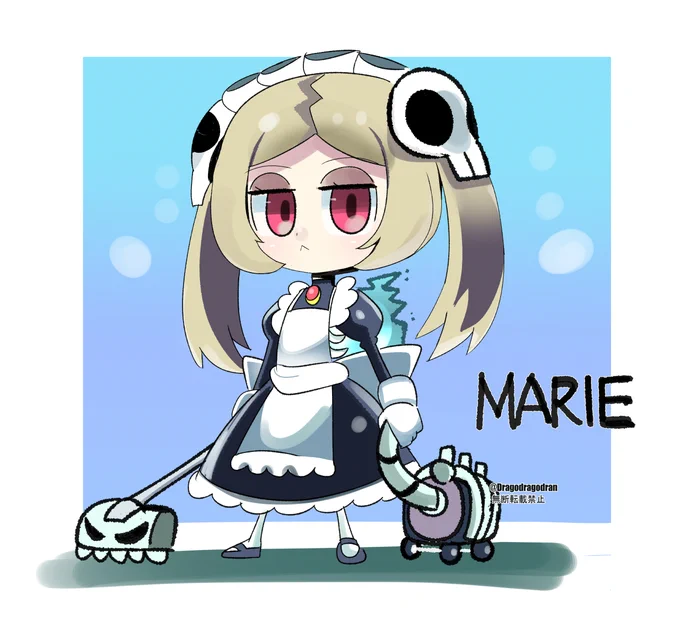 スカルガールズ より マリー 。( Marie ) #Skullgirls #Skullgirlsfanart #格ゲーキャラ描こうぜ