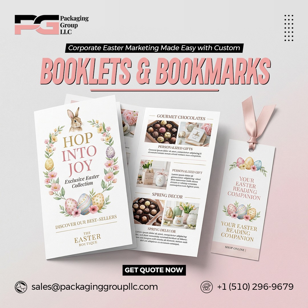 Packgroupllc's tweet image. Corporate Easter Marketing Made Easy with Custom Booklets &amp;amp; Bookmarks

𝐕𝐢𝐬𝐢𝐭 𝐅𝐨𝐫 𝐌𝐨𝐫𝐞 𝐈𝐧𝐟𝐨: packaginggroupllc.com/product/bookle…
𝐄𝐦𝐚𝐢𝐥: sales@packaginggroupllc.com
𝐂𝐚𝐥𝐥 𝐮𝐬: +1 (510) 296-9679

#packaginggroupllc #custombooklet #easter2026