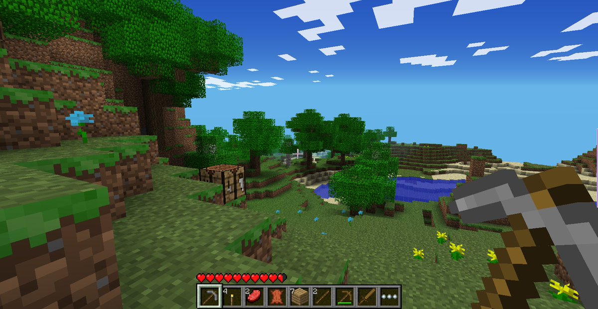FileshredderVM's tweet photo. Fixed Unused Foliage tinting code and ported over the big oak trees, now grass and leaves change colors depending on coords and biome just like in beta, Kinda nuts how it looks so much more like Java Beta now. #MCPE #minecraft #minecraftleak https://t.co/Fdm4r94o3O