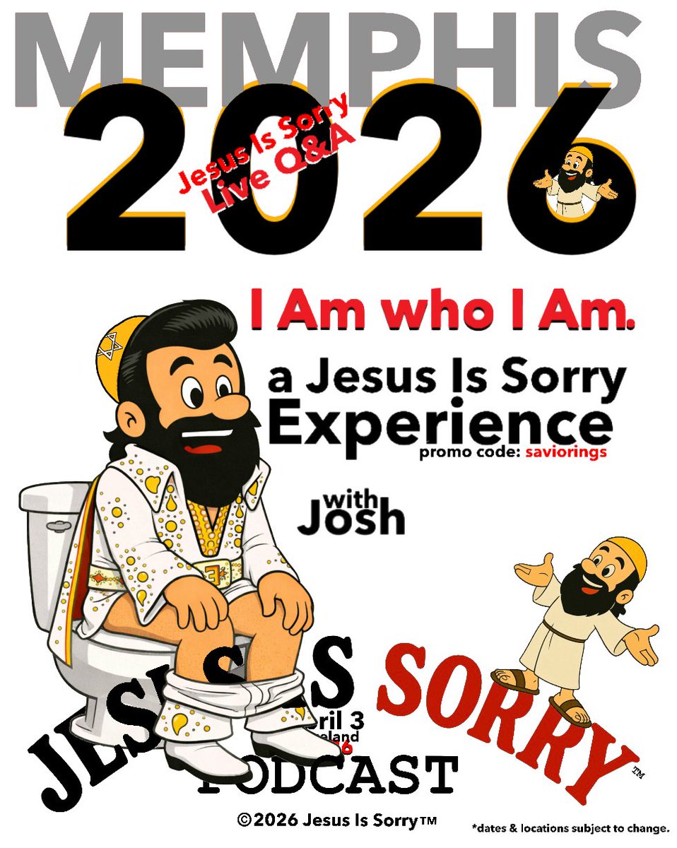 JesusIsSorry's tweet photo. Jesus Is Sorry LIVE! at Graceland #Jesus2026 https://t.co/1vdc8C2Ckc