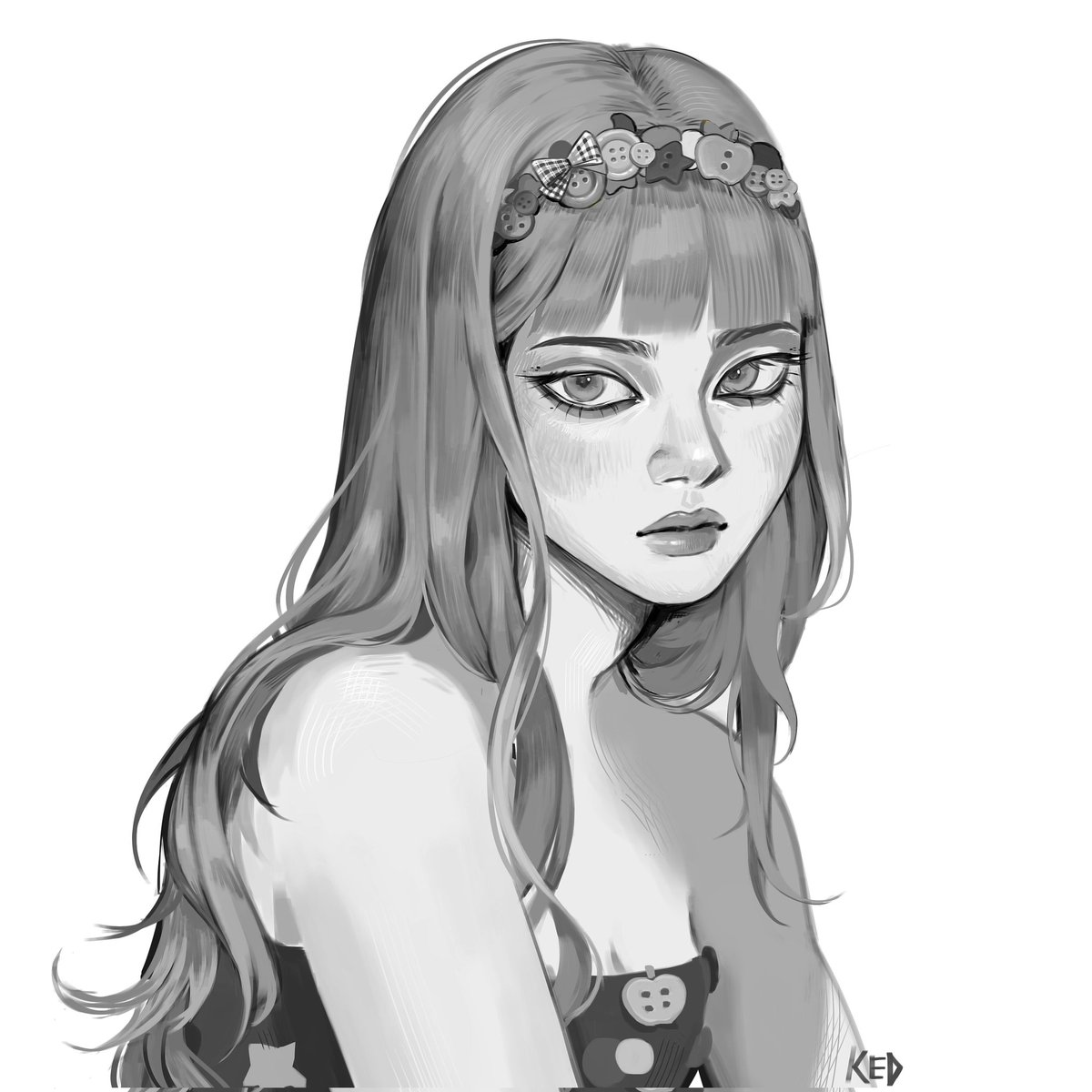 kedaamaa's tweet photo. I was just trying out new brushes❤  #illustlation https://t.co/uJlg4IXM3X