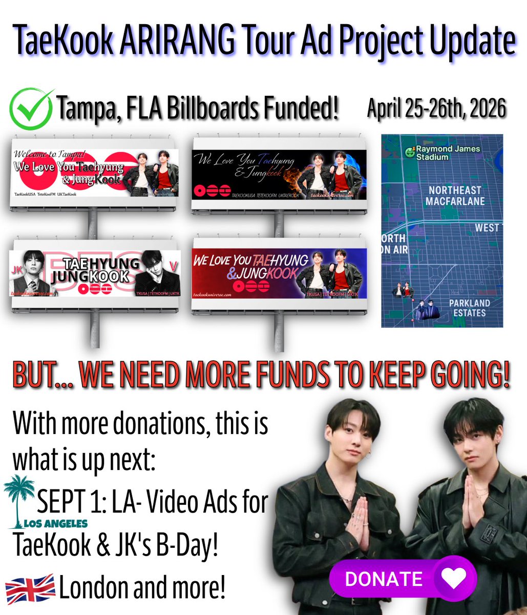 TaeKook USA tweet media