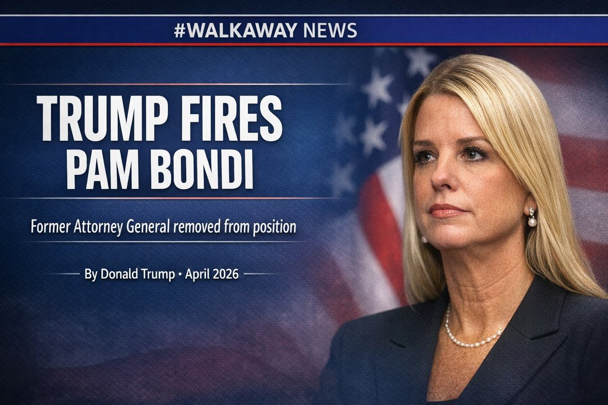 RealWalkAway's tweet image. TRUMP FIRES PAM BONDI.

Big move. Big implications.

Something clearly wasn’t working — and now the reset begins.

👉 Was this the right call… or something bigger going on?

#WalkAway