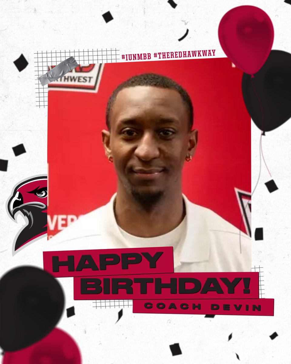 IUNRedHawks's tweet photo. Wishing a very happy birthday to assistant coach Devin Ellis! ππ
#TheRedHawkWay https://t.co/7YXgm6OrBk