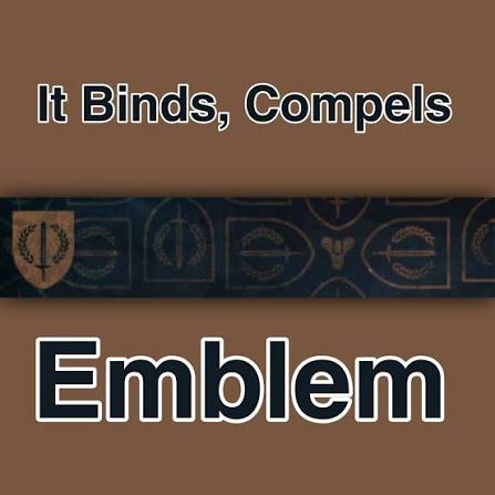 o0WILKY0o's tweet image. The It Binds, Compels emblem is now available to those who qualified 

If you completed the Equilibrium Dungeon in under 20 minutes, check your collection.

#destiny2 #Destiny2fashion #Bungie
