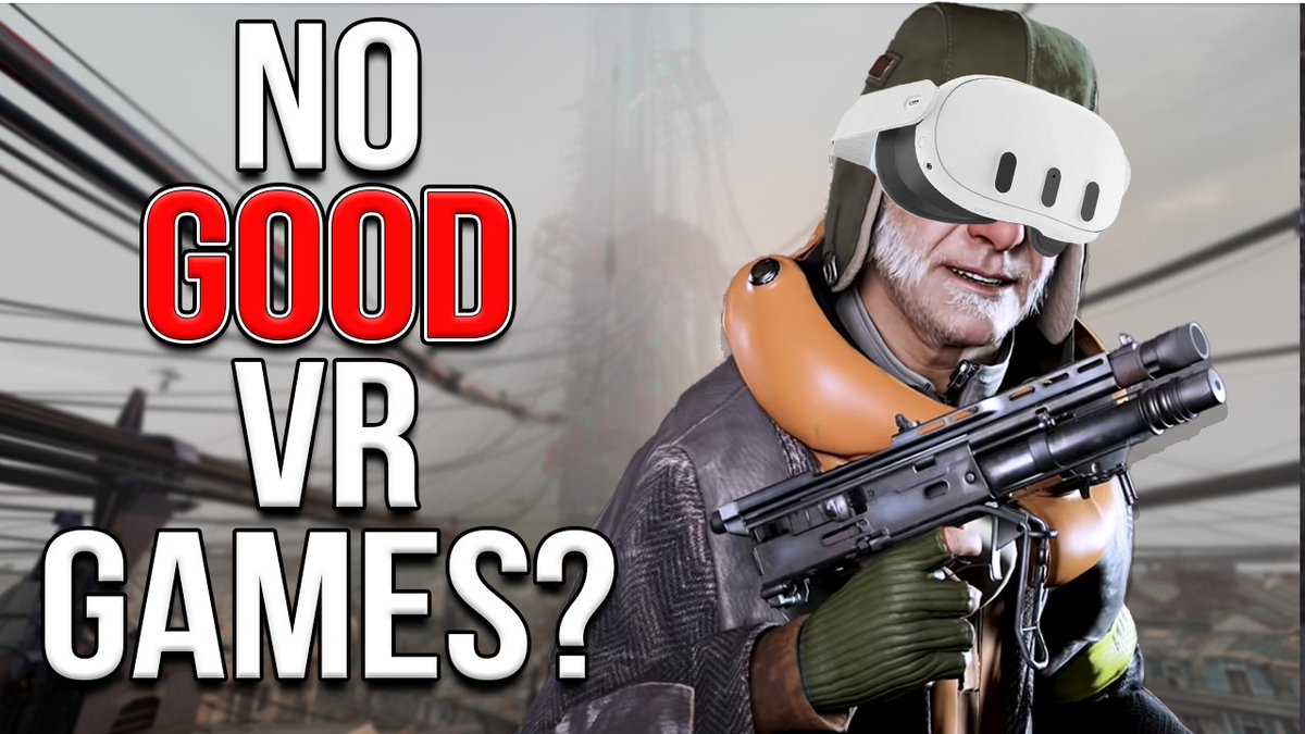 martydudeVR's tweet photo. Video is out!! "There Are No GOOD VR Games"... Lets address this fable : https://t.co/y5WGs7fNo7 https://t.co/C49EEjzzZz
