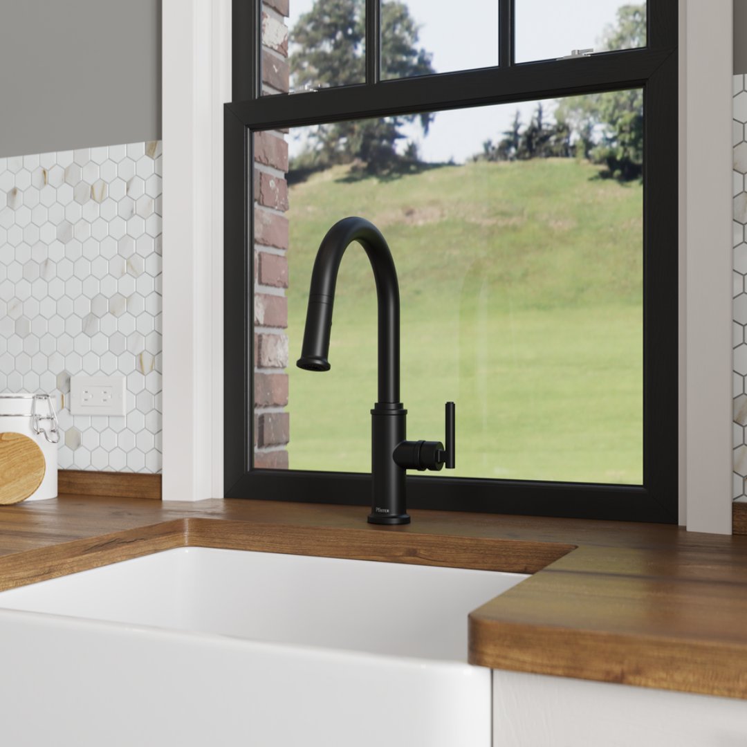 PfisterFaucets's tweet image. Refined farmhouse vibes with a modern twist, what’s not to love? Check out the new Capistrano kitchen faucet in Matte Black! Would this fit your style?

Shop now: brnw.ch/21x1hlP

#pfisterfaucets #farmhouseinspired #kitchenupgrade #elevatedkitchen
