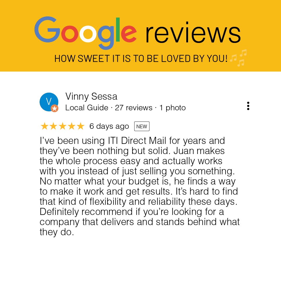 itidirectmail's tweet photo. We treat you like family because you are! Referrals drive our business! No automated phone systems, talk to a real person about your project. Check out our google reviews.

#directmail #letterprinting #letters #mailing #newsletter #postcards #greetingcard #mailmerge #mailhouse https://t.co/dXmpQ6OpE9