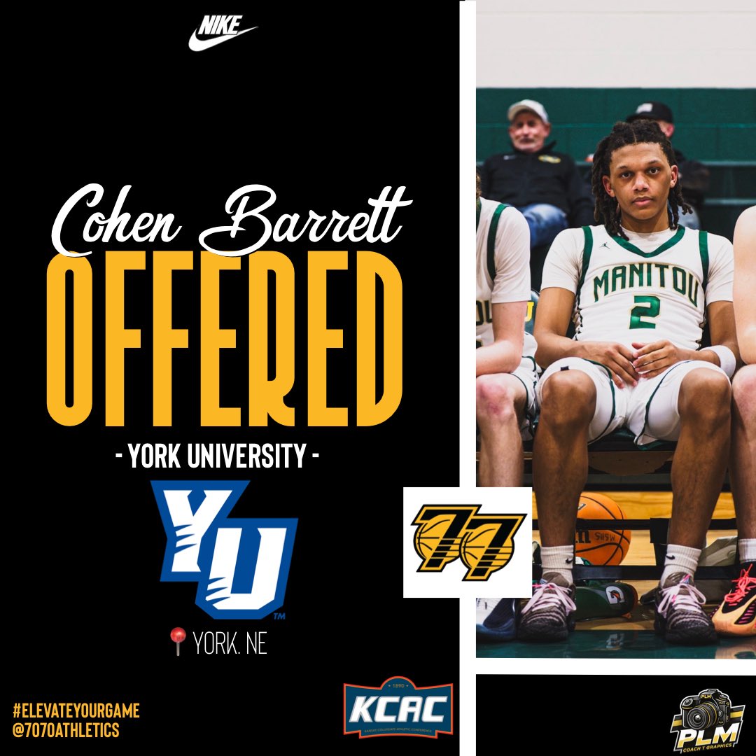 7070Athletics's tweet photo. Special Congratulations to c/o 26 @Cogoat295 on his offer from @YUPanthersMBB!!

#ElevateYourGame | #WeComin | #The7070Difference https://t.co/JGWP3unp8j