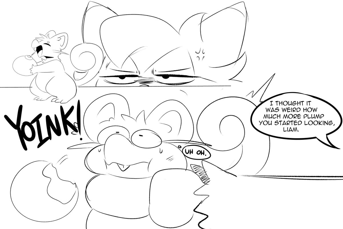 Tastykikwi's tweet photo. Floragato vore  - P1 - P3 https://t.co/YJbkzsp59n