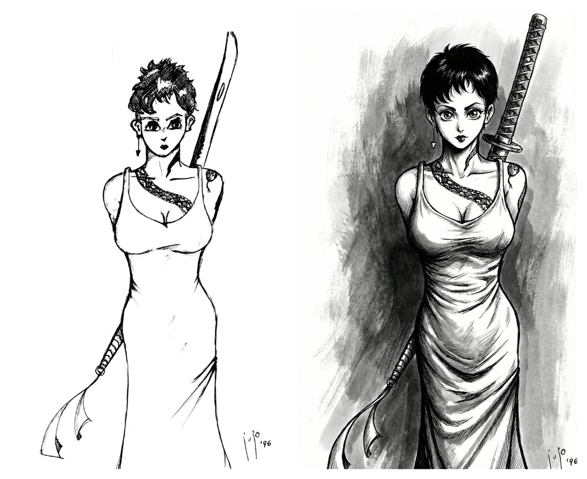 juanjoharo's tweet image. La IA es imparable, nos guste o no... y además es maravillosa para ver a lo que, quizás, quizás, podría haber llegado si hubiera seguido dibujando.

#BeforeAndAfter #AntesYDespues #AIArt #ArteIA #AIRemaster #AIEnchanced #gemini #geminiai #drawingart