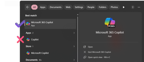 change_champ's tweet photo. M365 Copilot ≠ Copilot 
 
The difference? Work grounding 📂️If your company paid for the add-on license, use the one that knows your work. ✅ https://t.co/JrC69kZ9ak