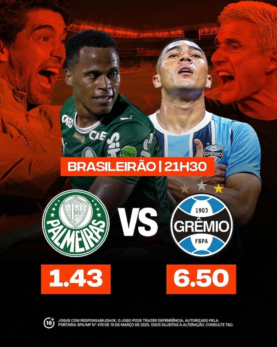 Noite de Brasileirão não é pra amadores! 🔥

Vai na segurança ou busca a forra na zebra? Deixa seu palpite! 👇

Jogue na BetWarrior: encurtador.com.br/DJAz