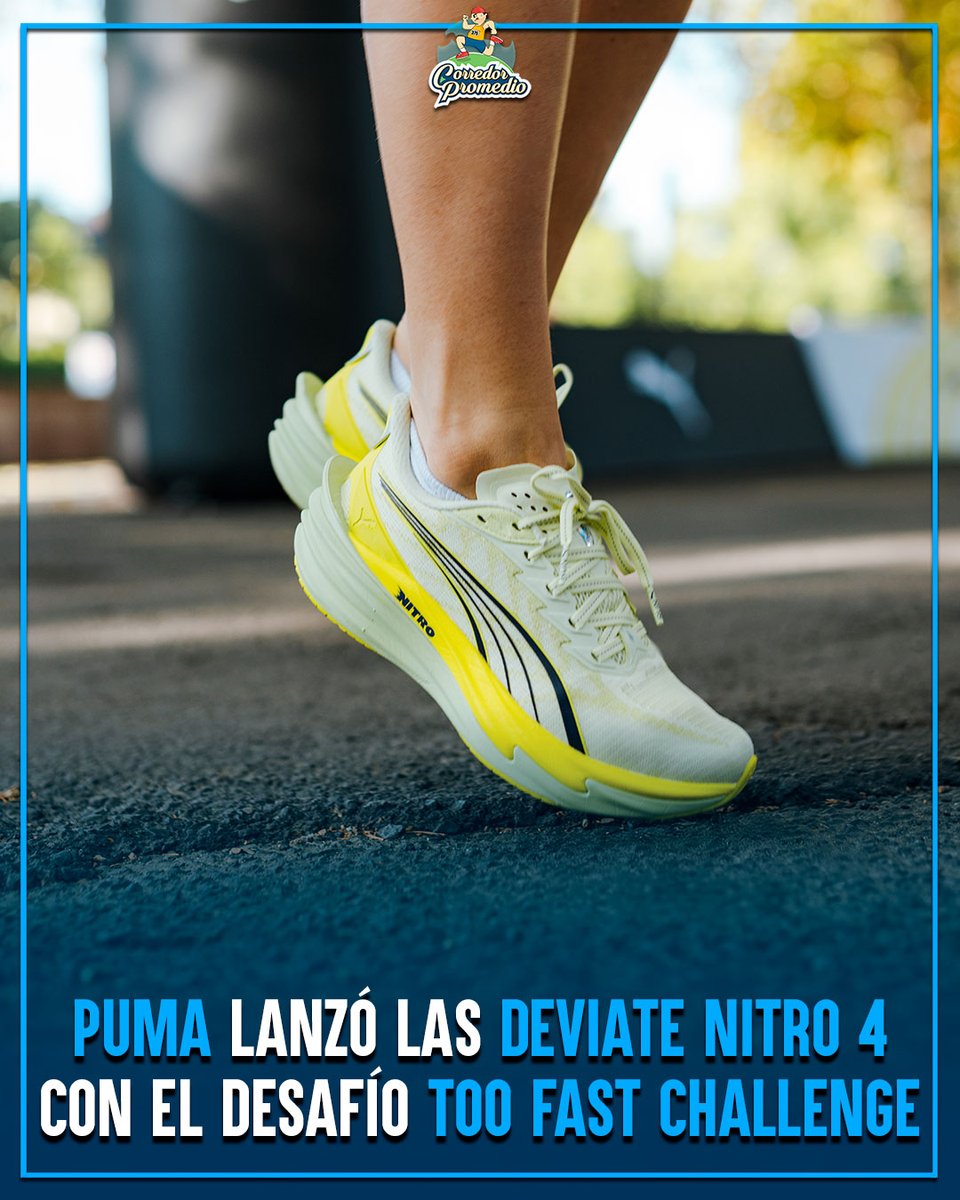 [CHI 🇨🇱] PUMA lanzó las Deviate Nitro 4 con el desafío Too Fast Challenge 👟✨
🔗: corredorpromedio.com/puma-lanzo-las…