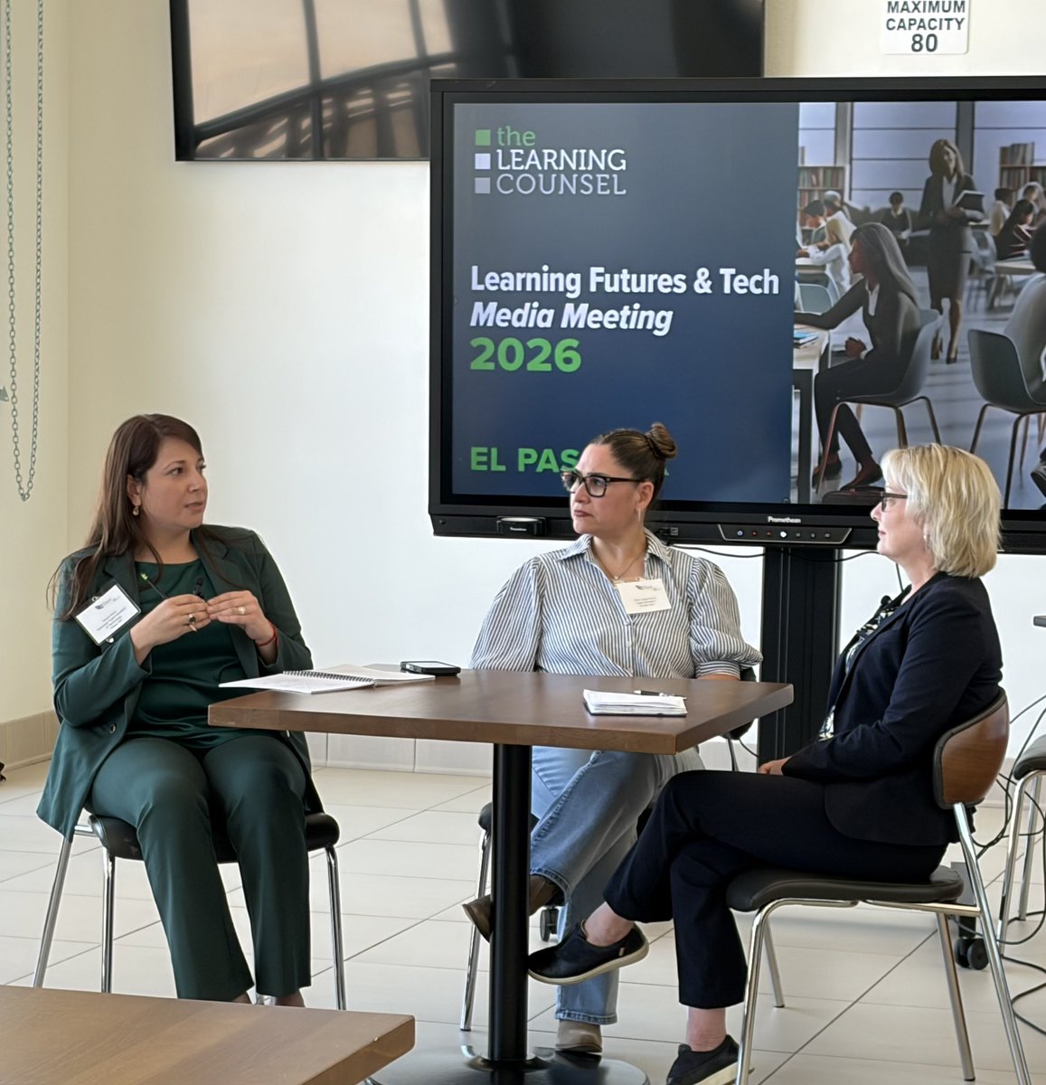 valvidrez1's tweet photo. Leading the way in educational innovation! @dmooy_yisd sharing insights @learningcounsel Learning Futures & Tech Media Mtg. Representing @YsletaISD in the conversation on the future of tech! #LearningFutures #YISD #EdTech https://t.co/cvyhq38v48