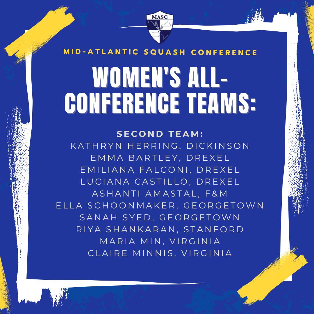 mascsquash's tweet photo. Congratulations to our 2026 All-Conference teams! https://t.co/ZOxBoYis5W