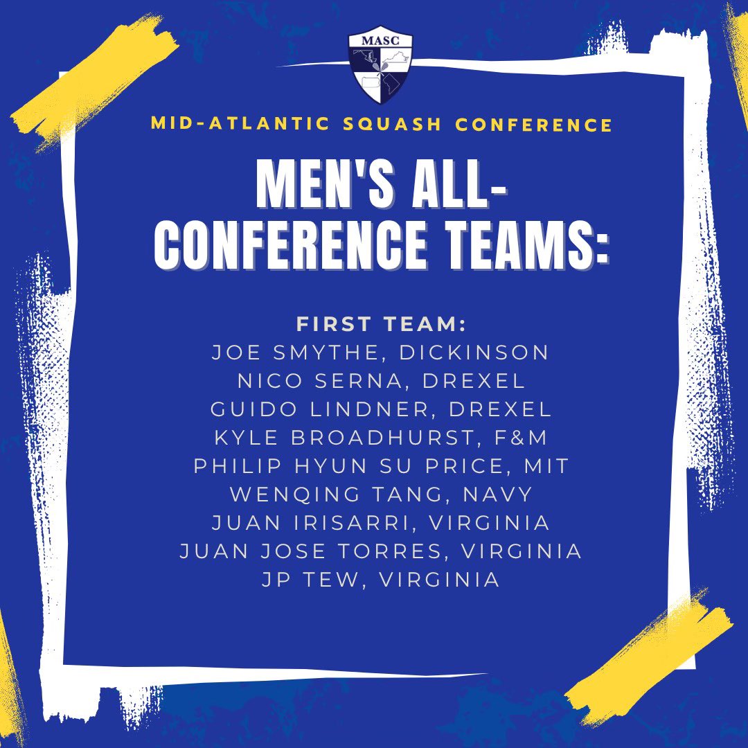 mascsquash's tweet photo. Congratulations to our 2026 All-Conference teams! https://t.co/ZOxBoYis5W