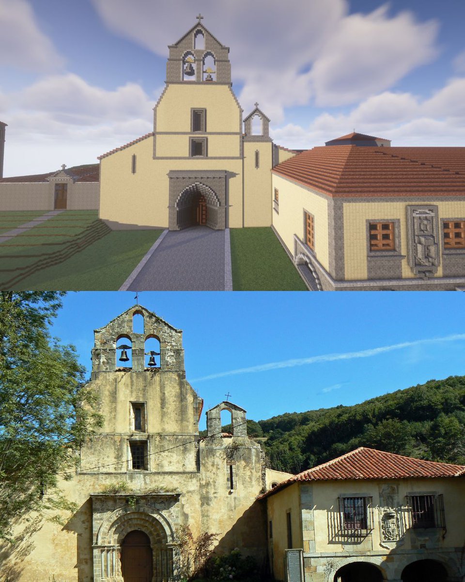 Minecrafteate's tweet photo. Monasterio de Obona, Tineo (Asturias) Minecraft vs Realidad

#asturias #obona #tineo #minecraft #minecraftbuilds #asturiasparaisonatural #minecraftideas #minecraftbuilding #minecraftbuild #turismoasturias 

Fuente fotos reales: Wikimedia Commons https://t.co/lBHEGSZCtv