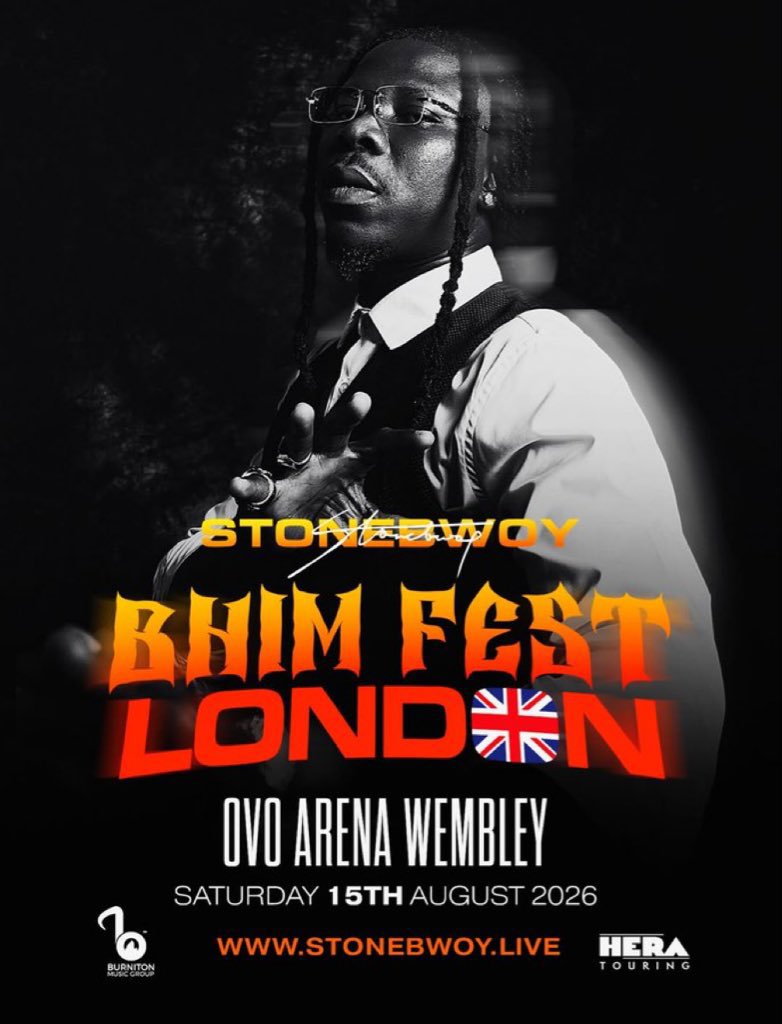 Tickets for <a href="/stonebwoy/">THE TORCHER</a> BHIM FEST 2026 London edition at the OVO Arena are selling out faster than expected. Grab yours now 

🎟️ bit.ly/4bUFOcL